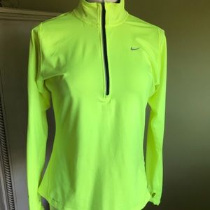 Nike dri-fit neon pull over